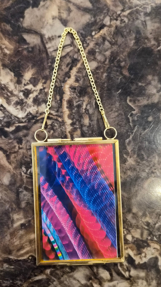 Diffraction Art Print in Locket Frame
