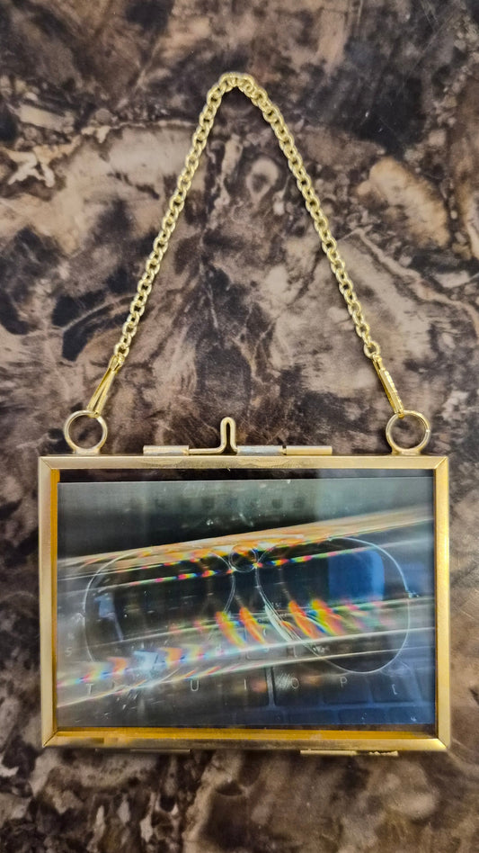 Diffraction Art Print in Locket Frame