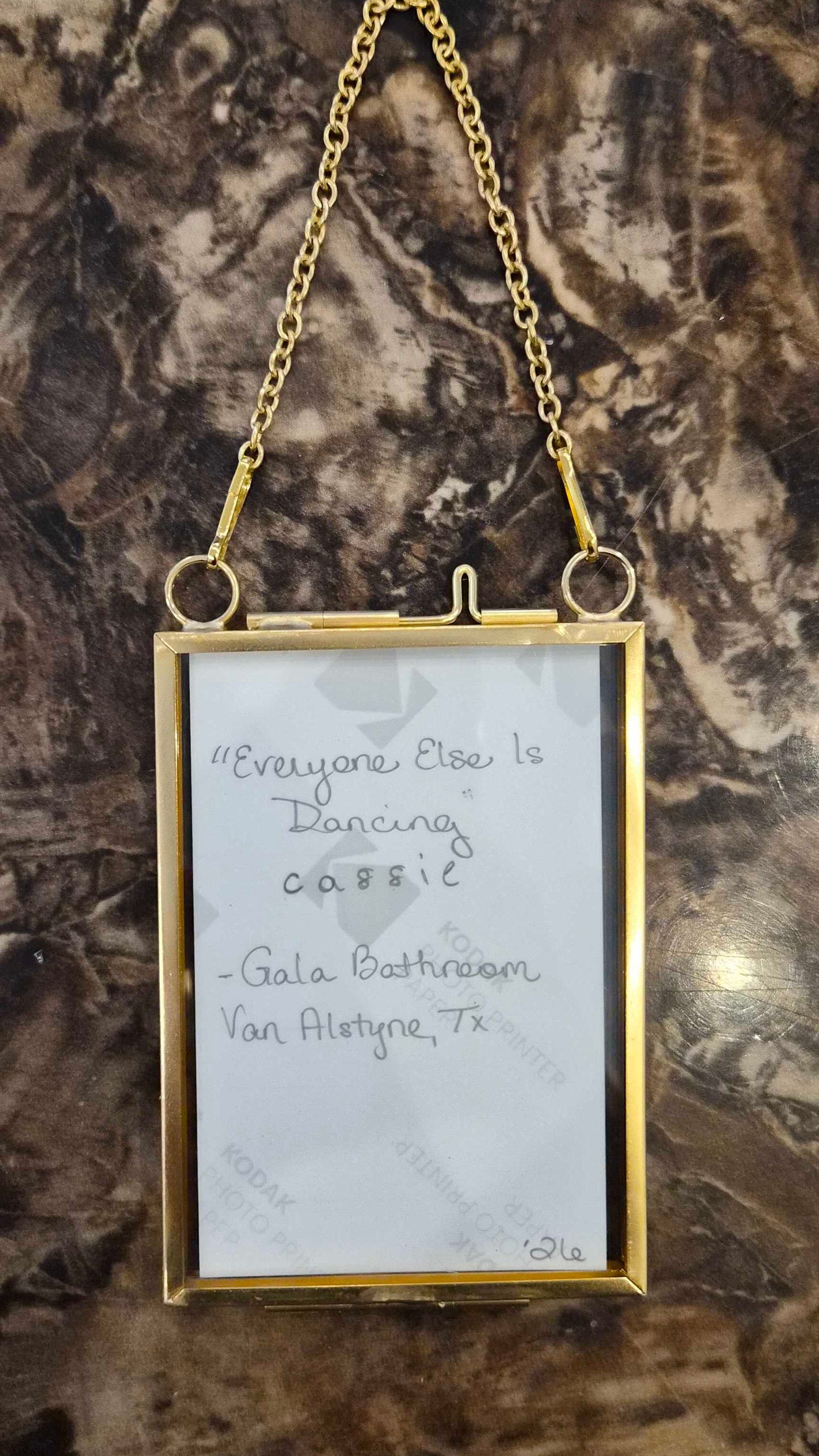 Diffraction Art Print in Locket Frame