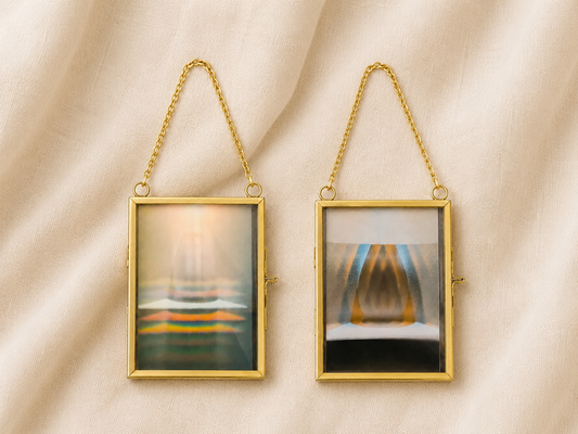 Vase Suite — Double-Sided Counterpoints Diffraction Grating Photo Set ("No But Listen" + "Say That Again")