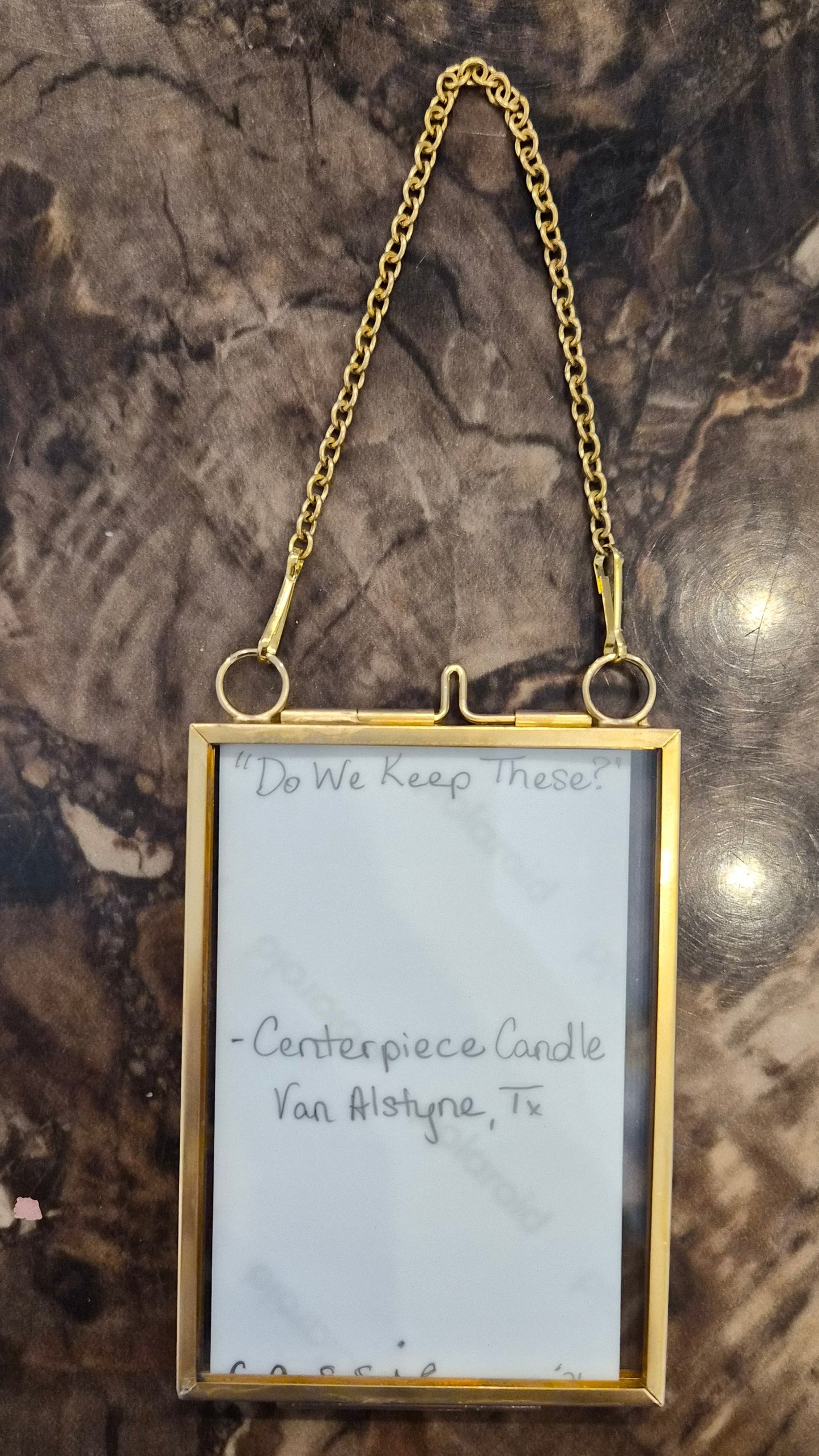 Diffraction photography art print in locket frame